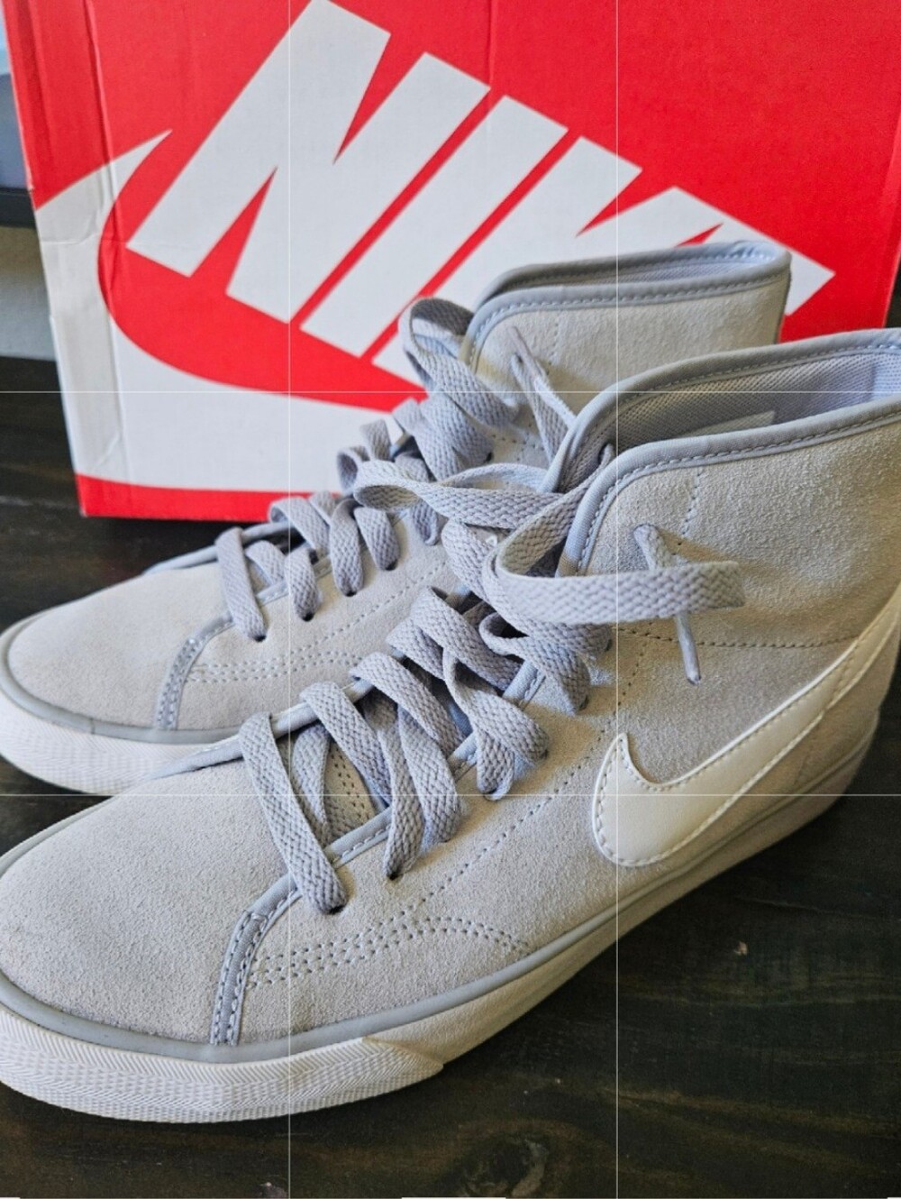 Nike Primo  Light Gray Suede High-Tops
